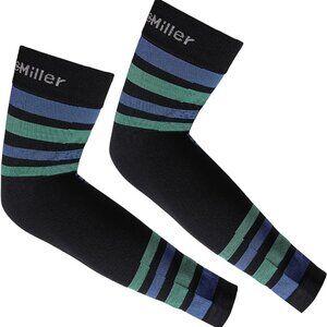 Women's Black and Blue Arm Sleeves